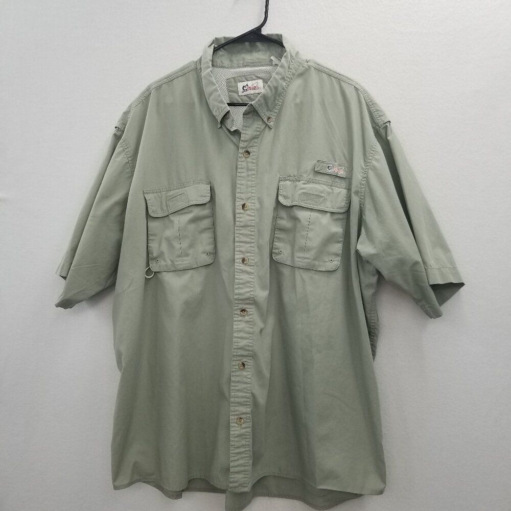 World Wide Sportsman Fishing Shirt Button Up Men's Size 3XL